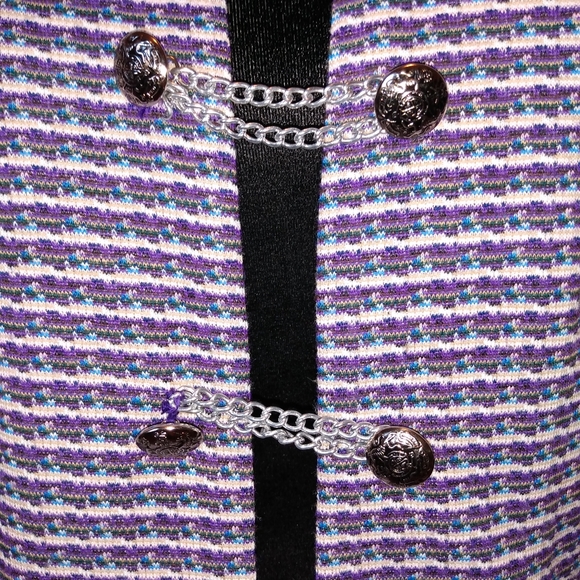 🔴 SALE VTG Plaid Vest with Silver Buttons - Picture 6 of 8